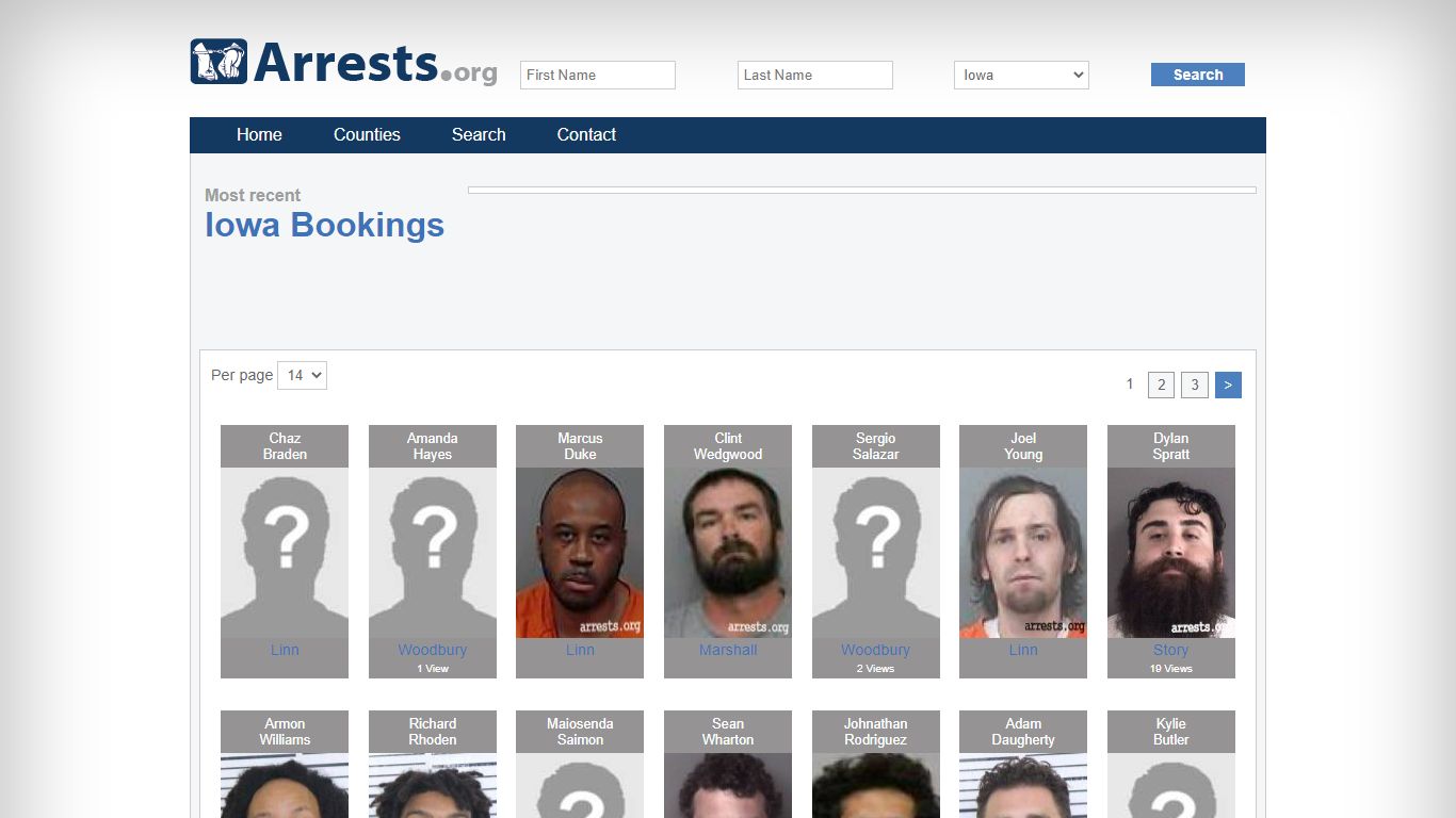 Iowa Arrests and Inmate Search